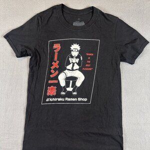 Naruto Shippuden Ichiraku Ramen Graphic Tee Small Anime Shirt Black